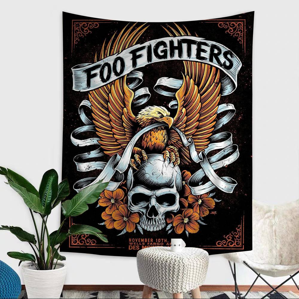 Гобелен с аниме-изображением группы Foo Fighters для гостиной, дома, общежития, декор для дома