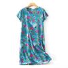 Plus Size Summer Women Nightdress Short Sleeve Cute Cartoon Sleepwear Sweet O Neck Nightgowns Pyjamas Lady's Cotton Sleepdress