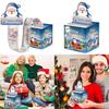 Christmas Claus Santa Party Props Gift Box With Paper Material Decor Events