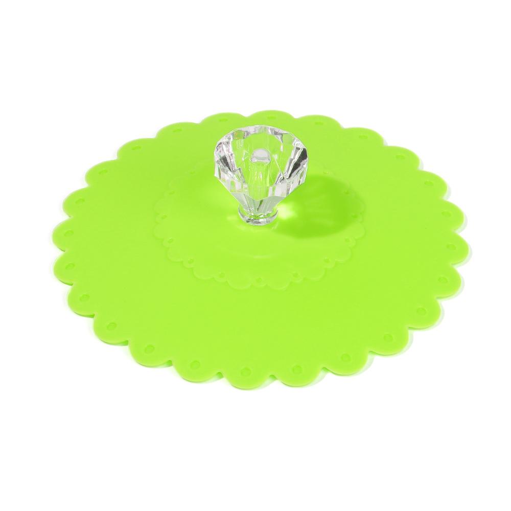 Non-toxic Reusable Heat Preservation Silicone Cup Cover Sealed Cover Anti-dust Suction Lid
