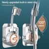 Self-Adhesive Shower Head Holder with Hooks Handheld Sprayer Support  Bathroom Accessories