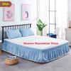 Pleasantly Surprised Fringe Dust Three Fabric Sides Wrap Around Ruffles Bed Skirt With Widen Strong Elastic Belts- Great Gifts!