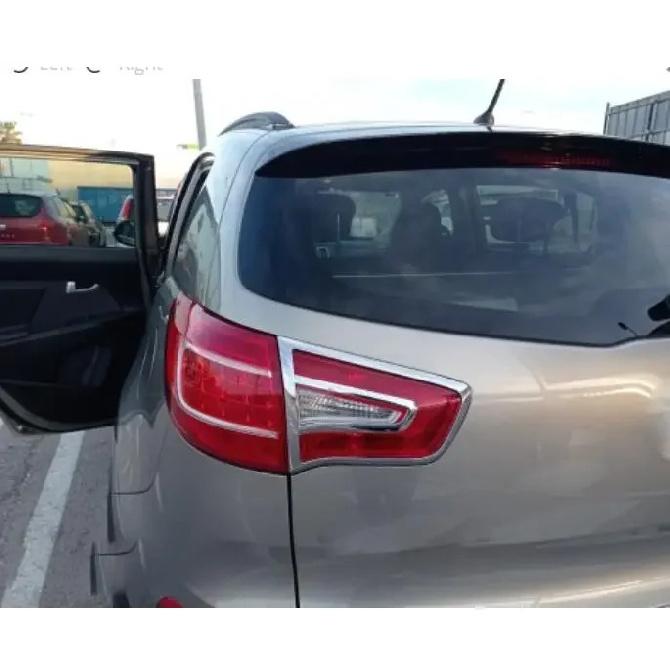 ABS Chrome Tail Light Cover Trim Kit For Kia Sportage 2010 2011 2012 2013 2014
