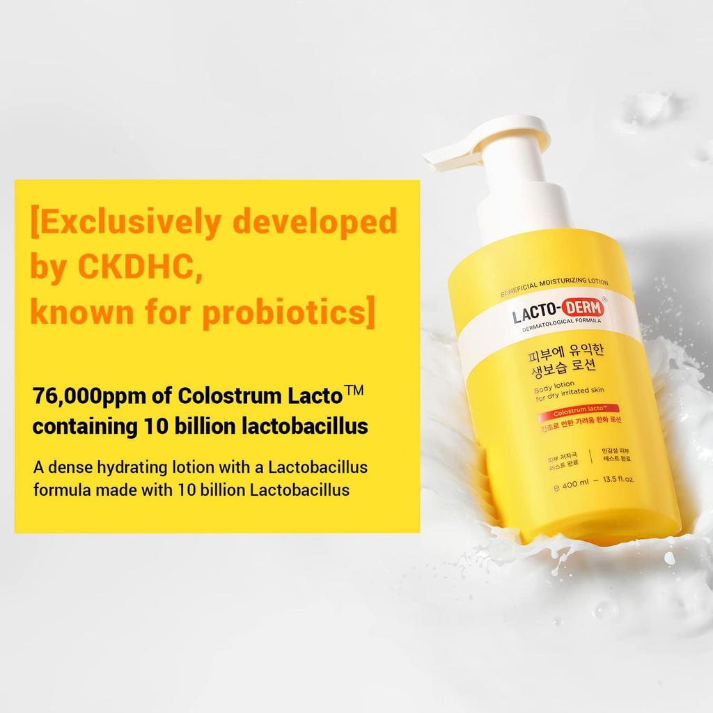 Lacto-Derm Beneficial Skin Moisturizing Face and Body Lotion – Deep Hydration & Barrier Protection (400ml)