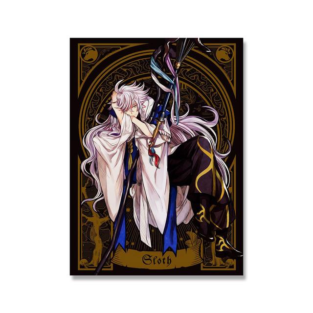 Anime Canvas Paintings Tarot Print Home Decor Fate Grand Order Wall Art Modular Comic Picture Japan Anime Modern Bedroom Posters