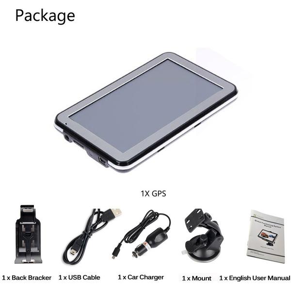 Новая автомобильная GPS-навигация HD HD США + Канада + Мексика или Европа или Австралия и так далее. Все новые карты, новейшая карта, 7 дюймов.