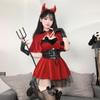 Рождественский костюм Доми Ла Секси: Женский новогодний костюм дьявола в стиле аниме