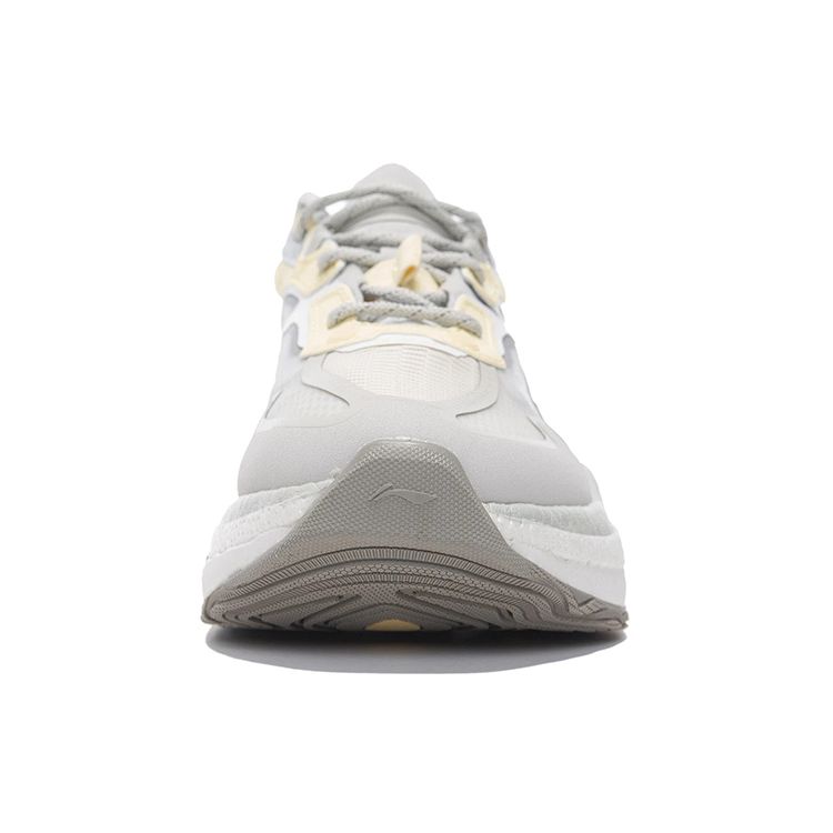 Li Ning Beyond Infinity Lightweight Slip-Resistant Durable Casual Sneakers Women Sneakers Light-Yellow Gray AZGS054-2