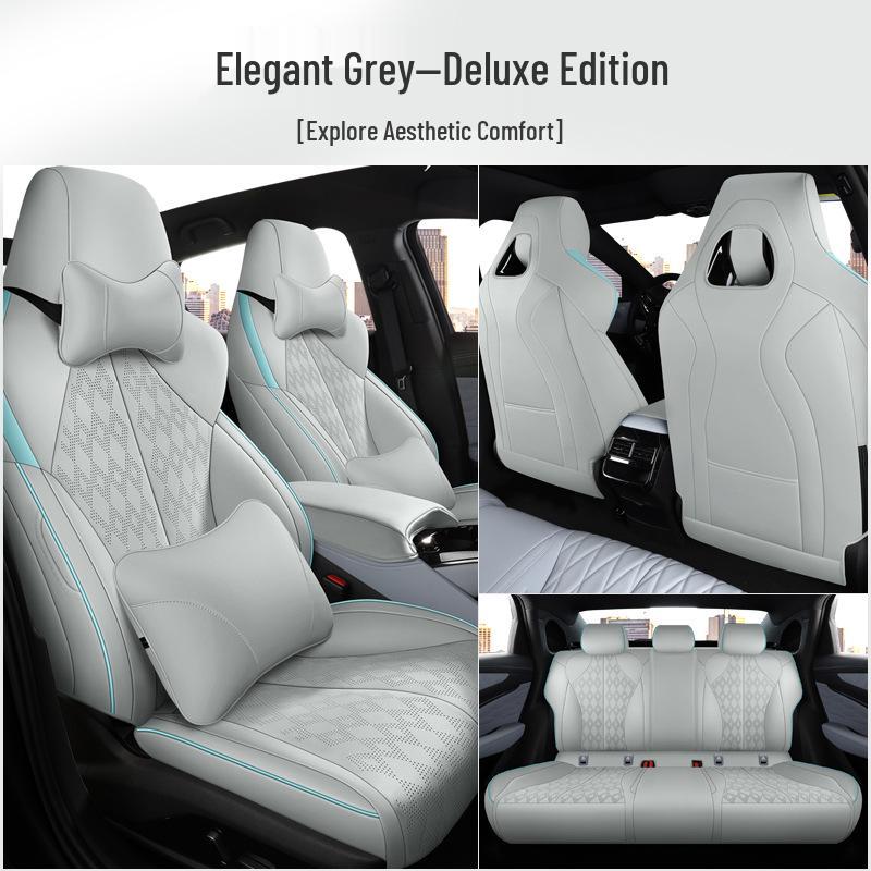 Чехол на сиденье BYD Seal: Перфорированная, Дышащая, Роскошная, Подушка-полупакет для всех сезонов.