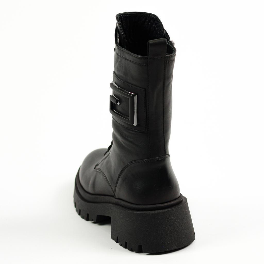 Ботинки высокие Evromoda 64550 36 Черные кожа