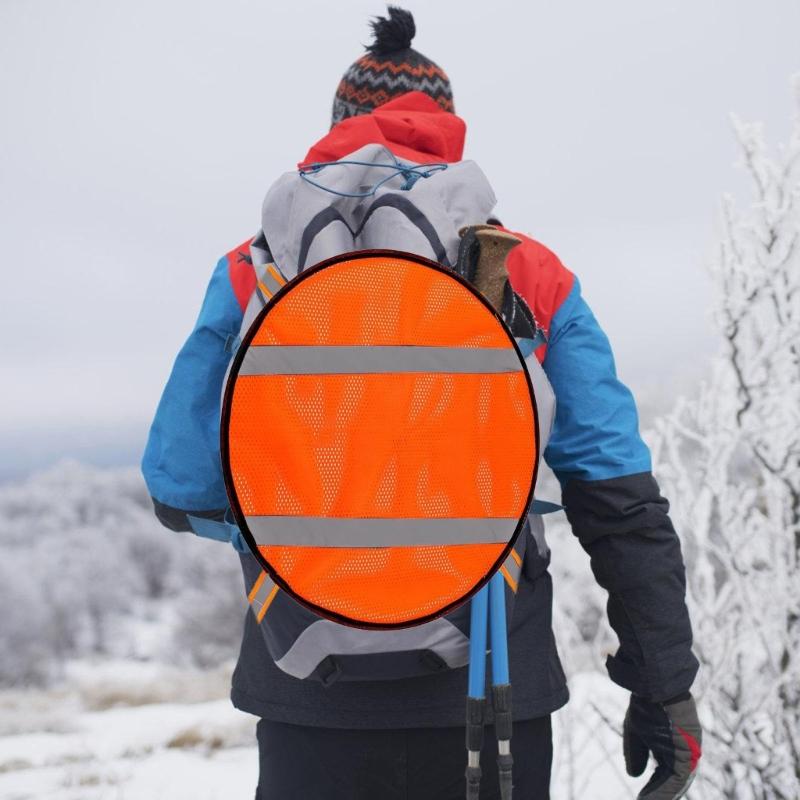 High Visibility Reflective Safety Covers For Outdoor Backpacks Bicycles Secure Hook And Loop Fastener
