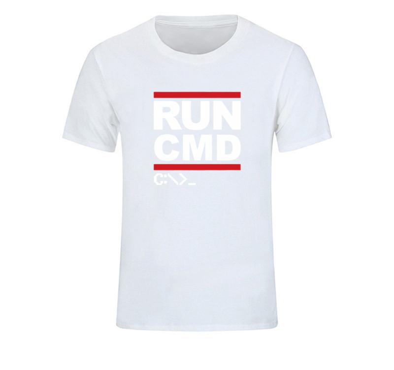 Run Cmd Programmer T Shirt Great Youth Rude T Shirts Round Collar Short Sleeve T Shirts