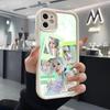 Чехол для телефона Singer S-Song Y-Yuqi Для IPhone Air 17 Pro Max 16 E 15 14 Pro Max 13 12 11 Mini Plus Мягкий Силиконовый Белый Чехол