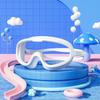 Новые детские очки для плавания с большой оправой, водонепроницаемые, антизапотевающие, с защитой от УФ-излучения и высокой прозрачностью.