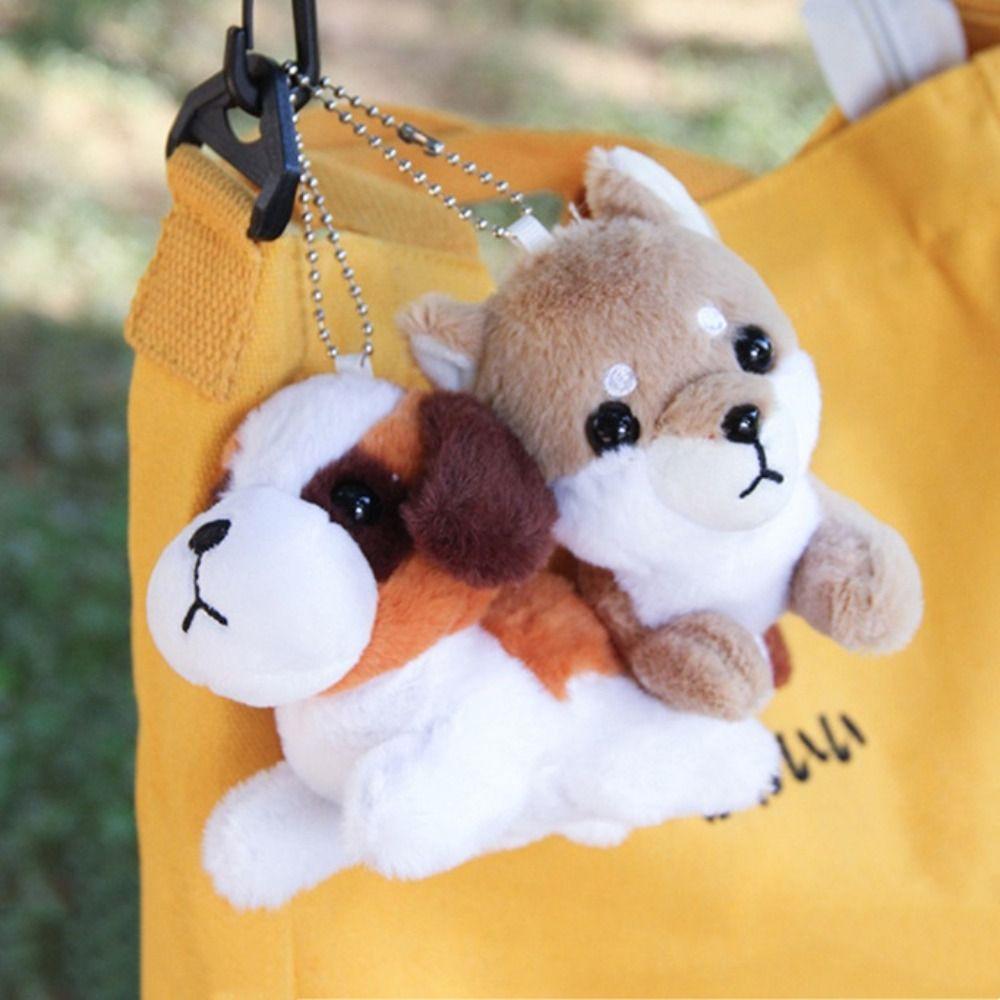 Брелок-подвеска Щенок Плюшевый Брелок Украшение Плюшевая Кукла Собака Ювелирное Изделие Подарок Подвеска Собака Рюкзак