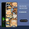Brand B-Butter Bear Cartoon Phone Case For Samsung Galaxy S26 S25 S24 S23 S22 S21 Plus Ultra Note20 Soft Black