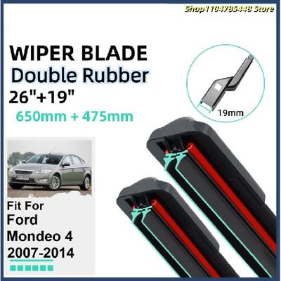 Двойные резиновые автомобильные дворники для Ford Mondeo 4 2007-2014 Переднее ветровое стекло Резиновые автомобильные аксессуары 2012 2013 2014