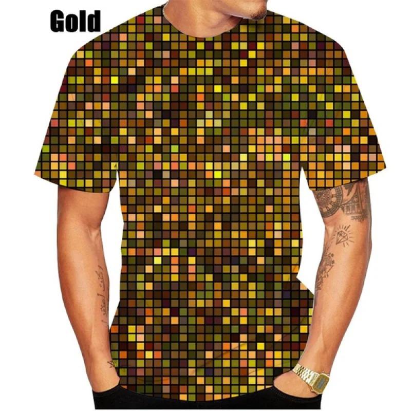 Футболки мужские и женские в стиле хип-хоп диско HD 3D с принтом, повседневные, модные, с круглым вырезом, с коротким рукавом, одежда высокого качества