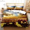 Cool Car Farm Tractor 3d Stereo Printing Quilt Cover 100% Polyester Bedding Set Quilt Cover Pillowcase Machine Washable 3 Pieces