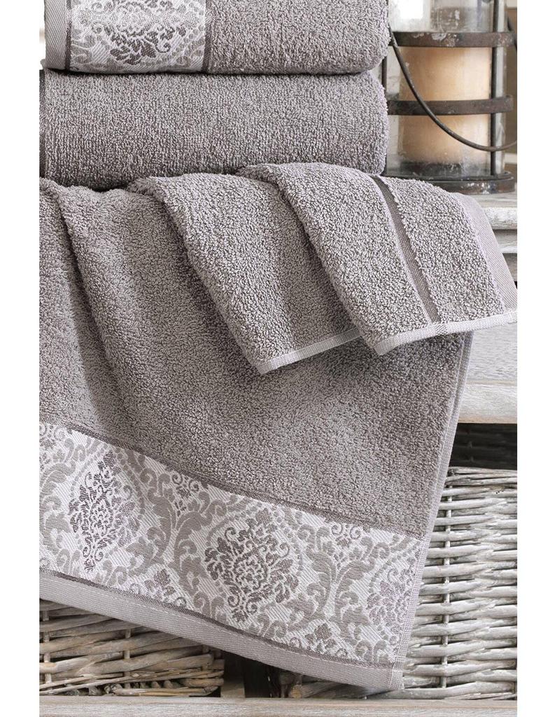 OTTOMAN Set of 2 Bath and Face Towels Cotton High Quality Turkish Towel