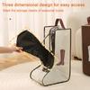1/2Pcs Shoe Storage Bags with Handle Zipper Closure Transparent Visual Design Waterproof Dustproof Travel Long Boot Shoe Bags