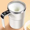 Automatic Stirring Coffee Mug with Lid Electric Self-Mixing Cup 380ml Portable Protein Powder Shaker for Office Car Home Gym
