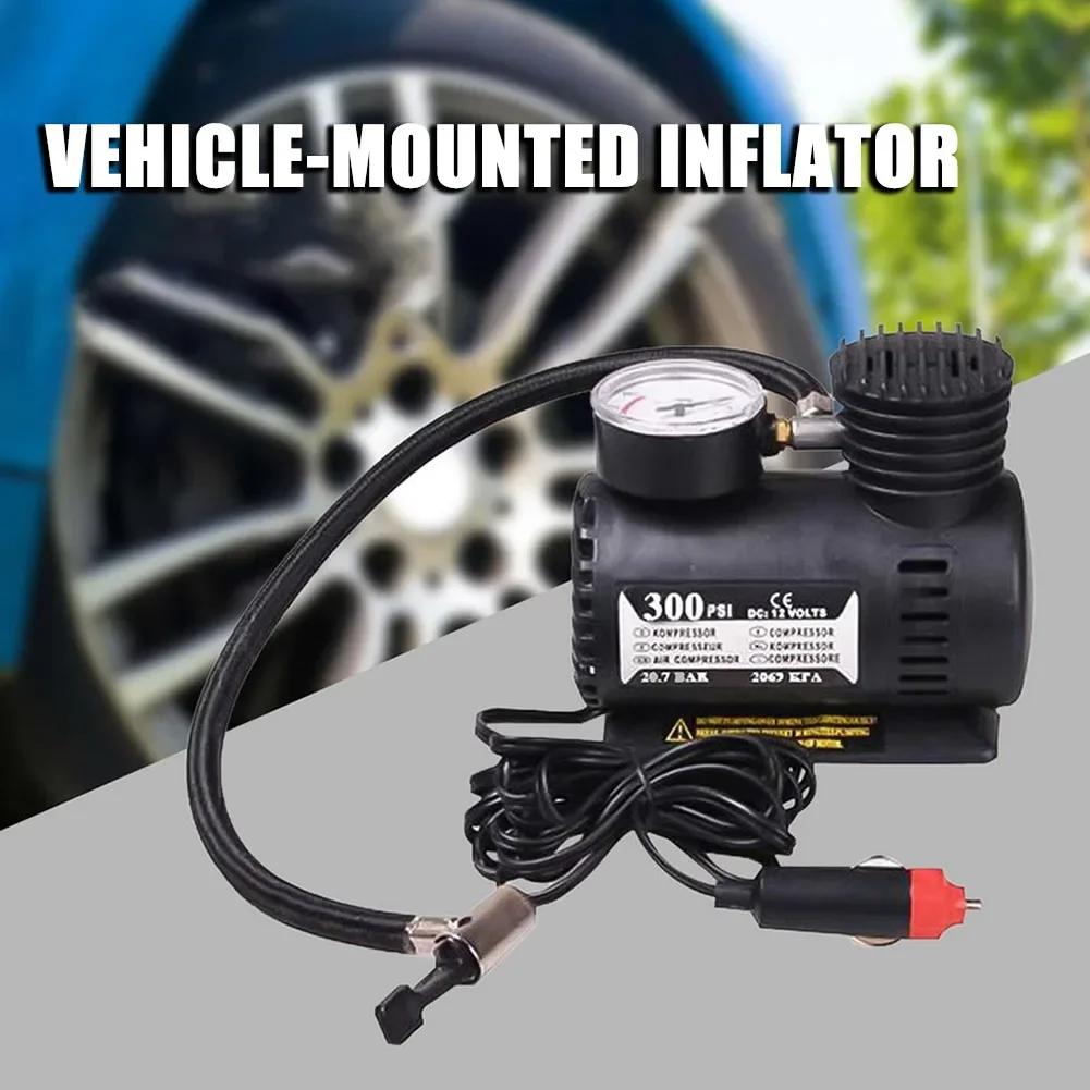 12V Auto Electric Air Pump 300psi Air Compressor Tire Mini Car Tire Inflator Auto Repair Accessories for Inflator High Quality
