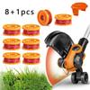8+1PCS Trimmer Spool Line For Worx WG154 WG163 WG180 WG175 WG155 WG151