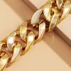 Exaggerated Cuban Curb Big Acrylic Chain Bracelet Bangle Vintage Punk Lock Bling Link Bracelets Men Party Jewelry Accessories