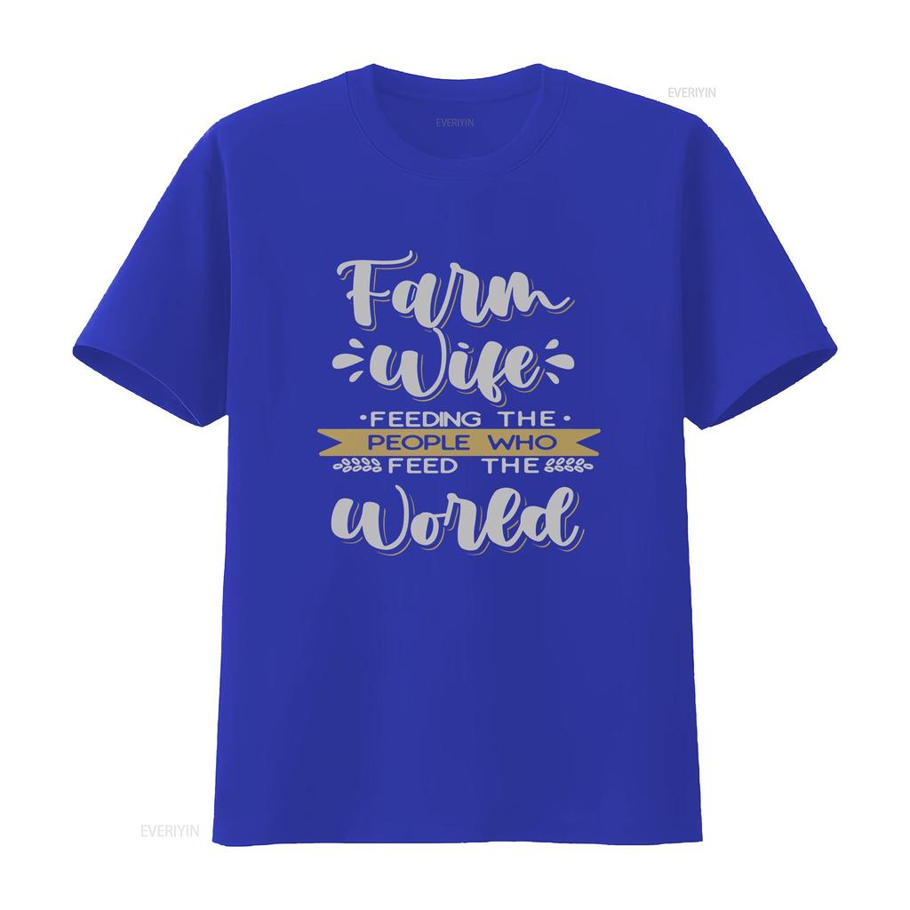 Farm Wife T Shirt Farmer Mom Feeding The People  vintage Washed Stylish Casual Breathable designer clothes graphic Soft homme
