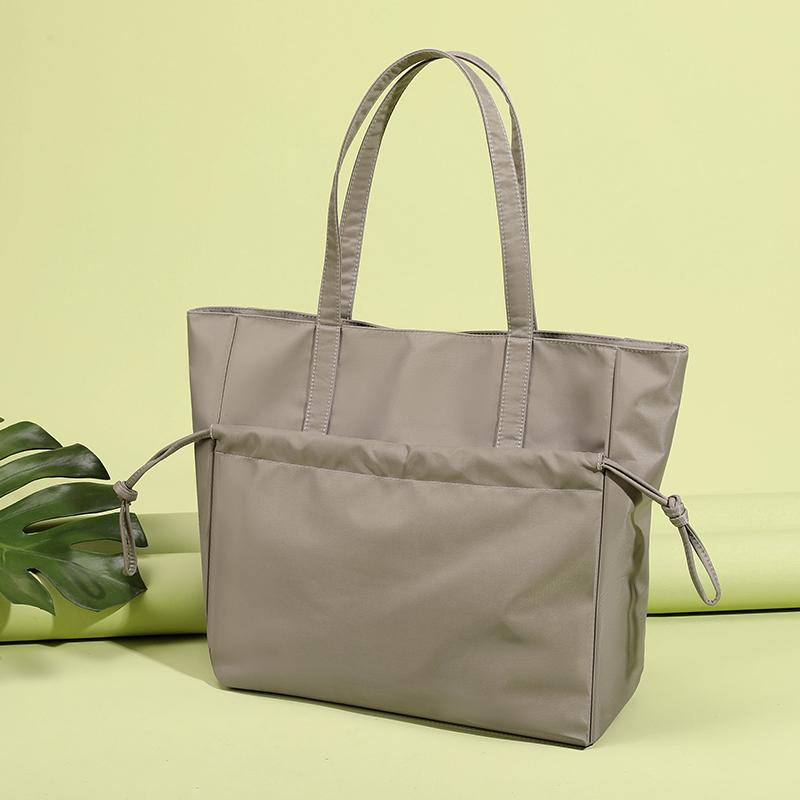 Большая вместительная сумка-тоут, легкая водонепроницаемая нейлоновая сумка, женская сумка через плечо