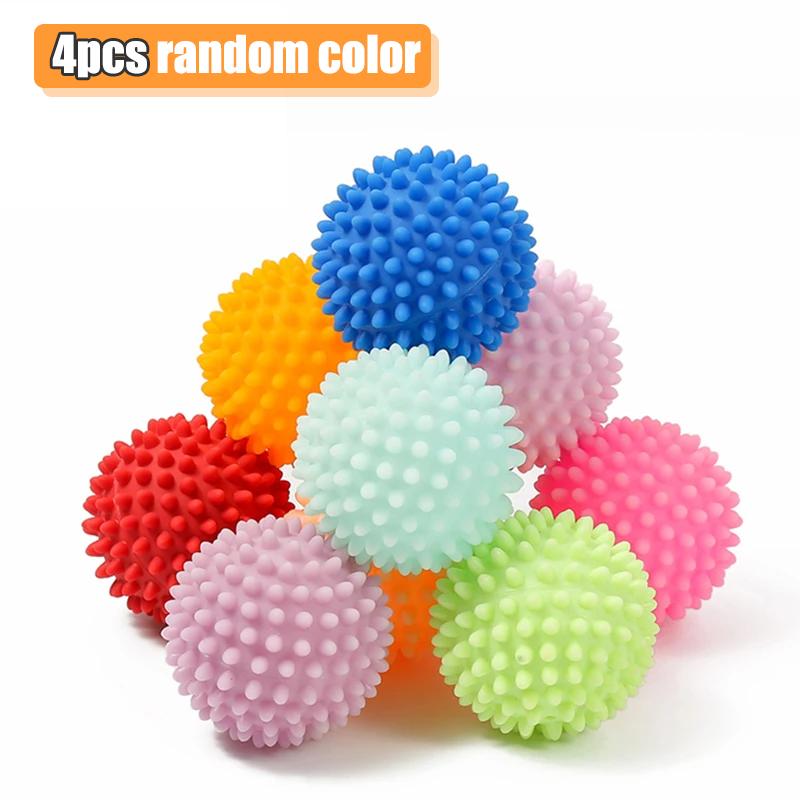 4/2 шт. Волшебные шарики для стирки в стиральной машине, многоразовые, антинаматывающие, смягчающие шарики для белья, бытовой инструмент для стирки и чистки