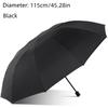 Очень большой складной зонт 115 см, ветрозащитный и водонепроницаемый, усищенная ткань 190T для деловых поездок, дождливых и солнечных дней