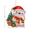 1Pc Luminous Door Hanging Decorations Christmas Home Diy Colorful Lights Snowman Scene Arrangement Hanging Decorations