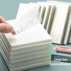 Transparent Sticky Notes Reusable Memo Pads Clear Note Paper Self Adhesive Reminder Tabs for Students Office