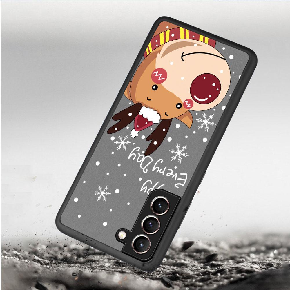 Снежный Рождественский Матовый Чехол Для Samsung Galaxy S22 S20 S21 FE S10 S9 Plus S8 Capa Note 20 Ultra 10 Lite Phone Fundas