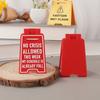 Funny Cat Vomit Caution Sign, Humorous Desk Sign For Cat Lovers Office Decor Unisex Gift For Coworkers Versatile Room Decor