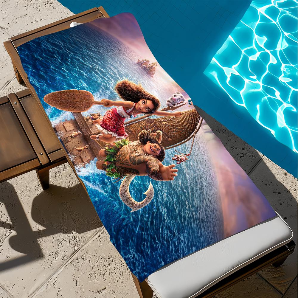 Cartoon M-Moana-S 2 Cool Towel Soft Pool Gift For Travel Gym Shower Camping Quick Dry Sports Large Comfortable Beach Towel