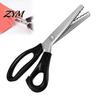Ergonomic Sewing Scissors Stainless Steel Zig Zag with Serrated Teeth, Multipurpose Pinking Shears, Handmade Craft Lace Dressmaking Cut Tailoring Tool