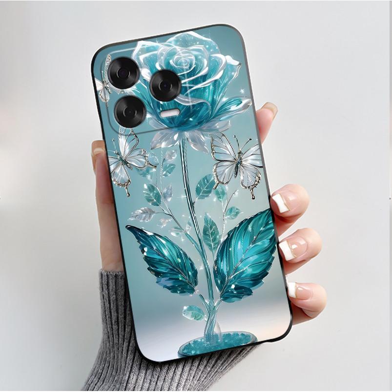 Printing Case For ZTE Blade V70 Vita Fundas For ZTE Nubia V70 Design Capa Soft Silicone Black Shell Cover Cute Flower Case Coque