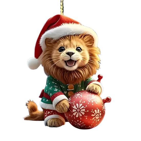 Yousheng 2D Акриловое Рождественское Украшение Милый Плоский Белый Медведь/Осьминог/Попугай Животное Подвеска на Зеркало Заднего Вида Автомобиля Аксессуары для Интерьера Автомобиля для Окна Стены