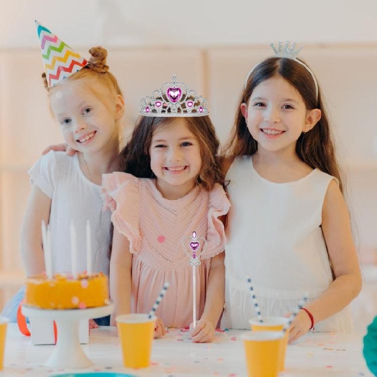 2 шт. Костюм принцессы Игрушка Аксессуары для переодевания принцессы с короной принцессы Волшебная палочка для Хэллоуина Вечеринки по случаю дня рождения