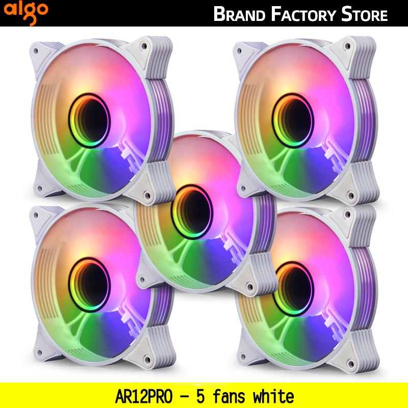Aigo AR12PRO Корпус компьютера вентилятор ventoinha PC 120мм rgb вентилятор 4pin PWM Вентилятор охлаждения процессора 3pin5v Безграничное пространство argb 12см ventilador