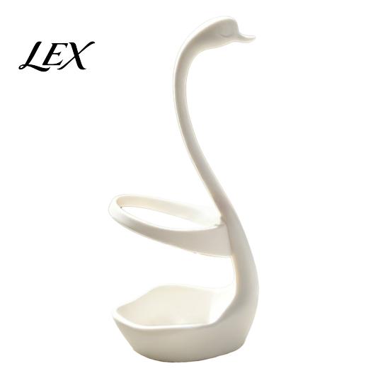 Compact Multi-use Organizer 3D Printed Elegant Swan Storage Rack with Ventilation And Draining Base, Base Multi-Purpose Toothbrush Holder Pen Cutlery