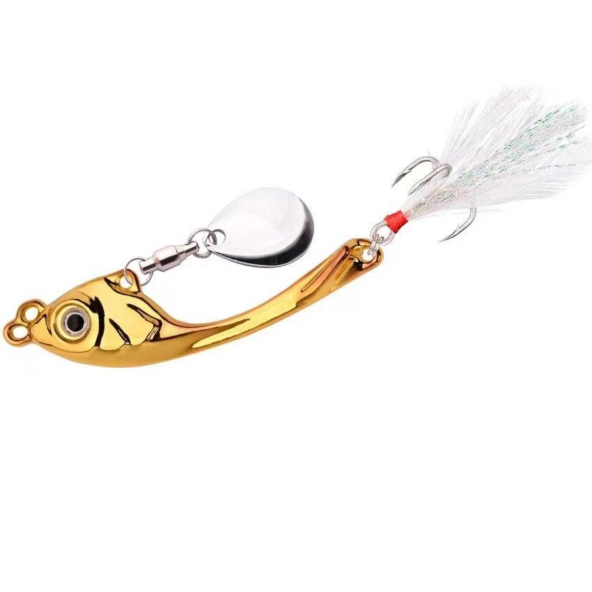 Spinner Bait 7g 10g 15g Metal Vib Fishing Lure Trolling Spoon Wobbler Toning Hard Bait With Sequin Pesca For Bass Pike