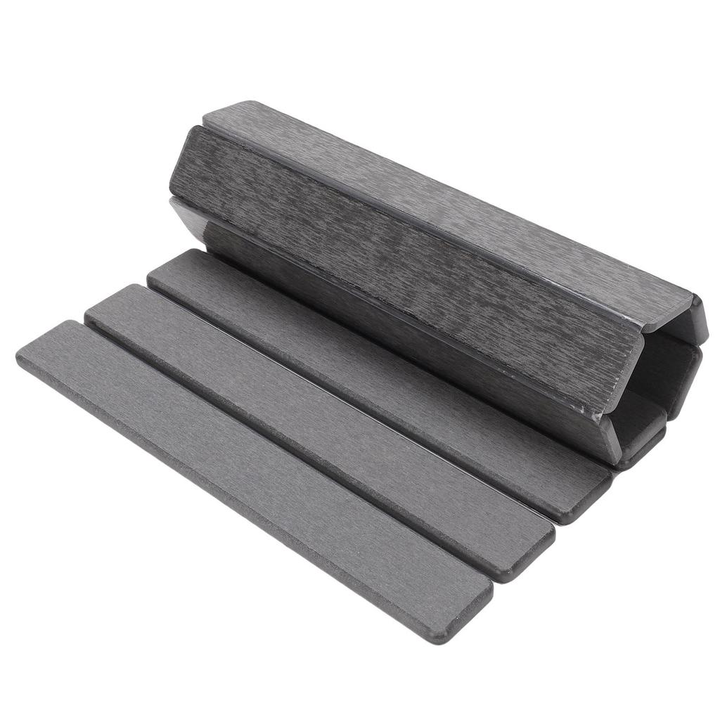 Stone Dish Drying Mat for Kitchen Counter Diatomaceous Earth Folding Water Absorbing Multi Purpose Dish Drying Pad Gray