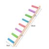 Wood Parrot Ladder Colorful Perches Bird Climbing Toy New Bird Bridge  Parrot Toys