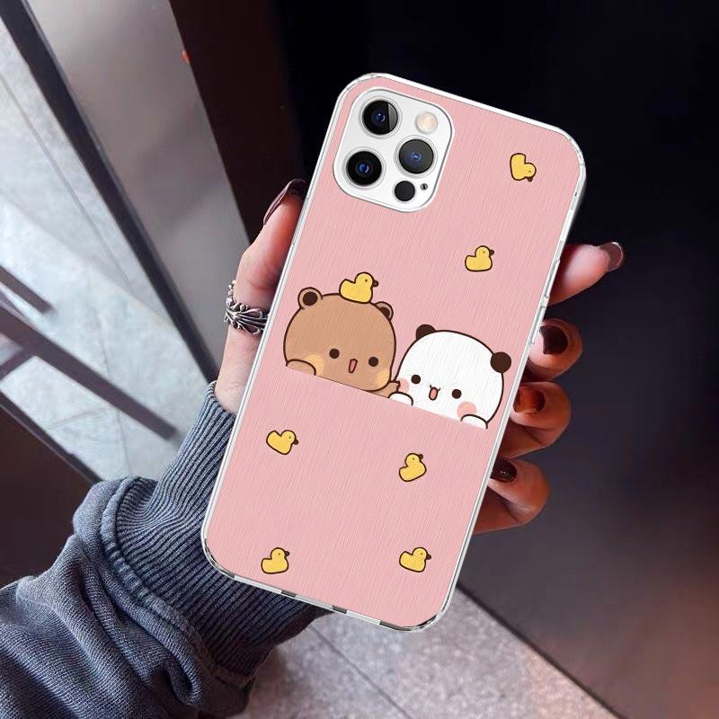 Cute Peach Goma Cat Phone Case For iPhone 17 Air 16 15 Pro Max 14 Plus 13 Mini 12 11 Cover 7 8 SE Silicone Shell Print Fundas 17