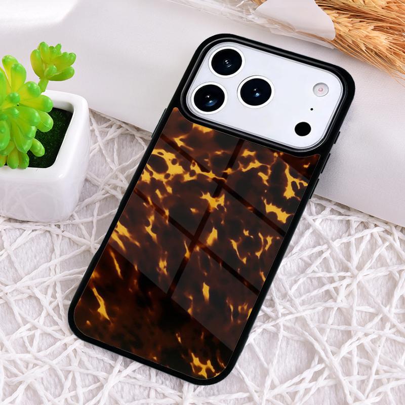 Ударопрочный чехол для телефона с узором «черепаховый панцирь» для iPhone 17 Air 16e 15 11 12 14 13 Pro Max Cover Coque