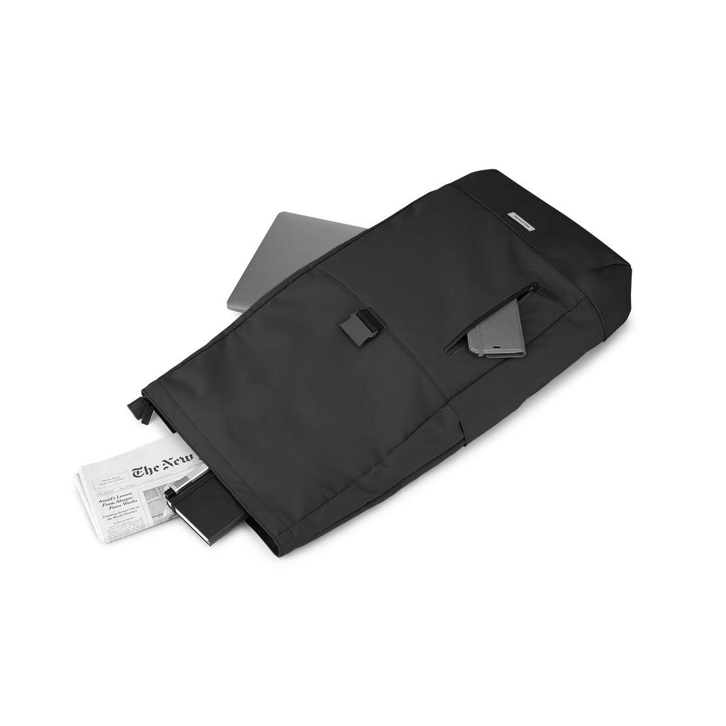Moleskine Metro Roll-Top Backpack, ET20FMTRBKBK, Black, One Size, Fits 15-inch Devices, Business Backpack